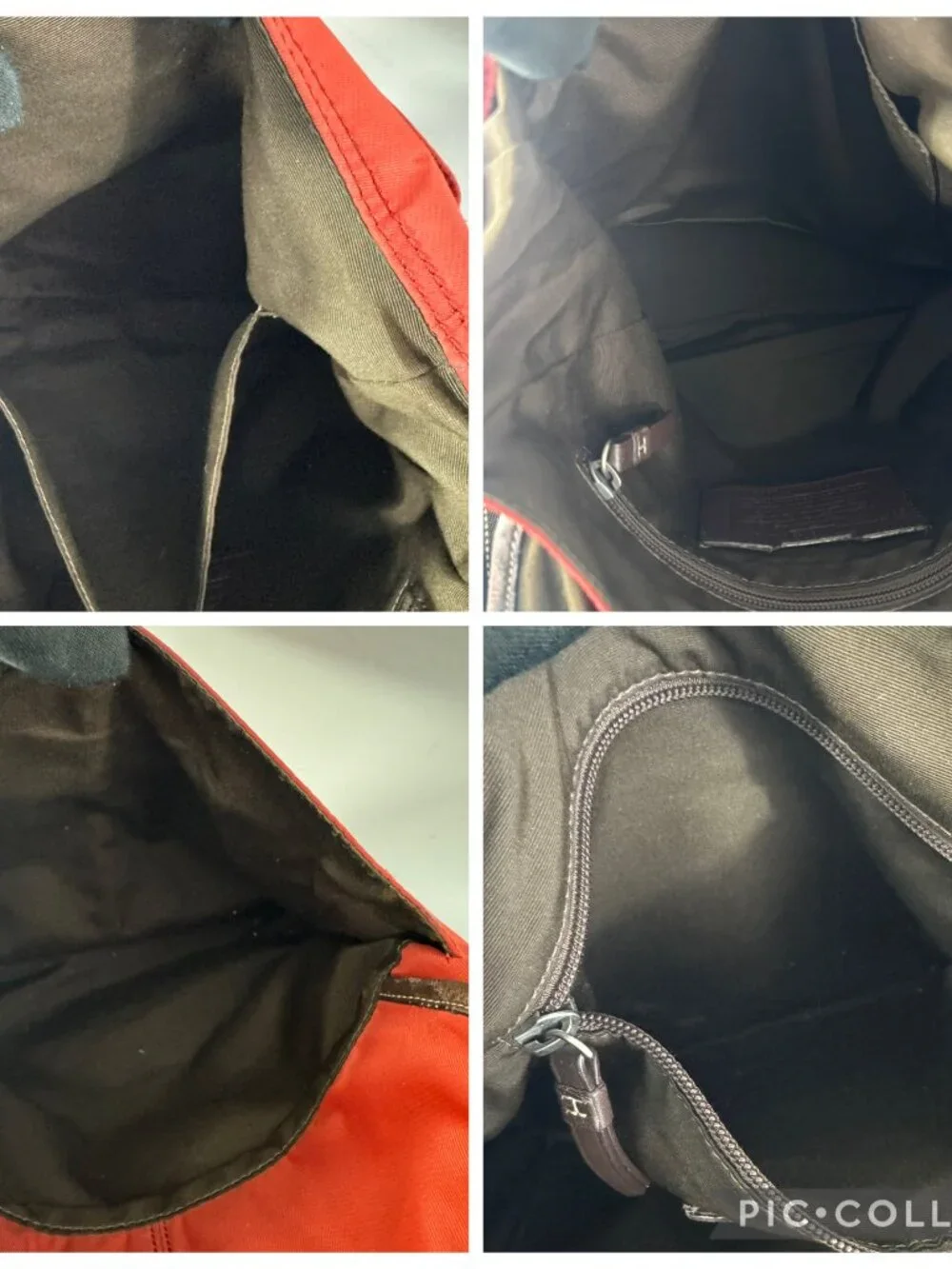 Authentic Coach F70665 Red Nylon Messenger Bag